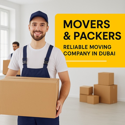 PrimeBox movers and packers in Dubai carrying boxes with professional packing and moving services.